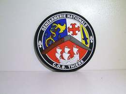 PATCH ECUSSON INSIGNE PVC 3D GENDARMERIE C.O.B. THIERS - Police & Gendarmerie