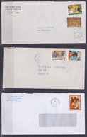 French Polynesia 3x Postal Covers - Interi Postali
