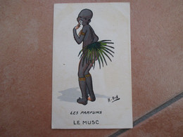 DONNINE Woman France PARIS Les Parfums LE MUSC Negretta  Illustratore H.Did Umoristiche Nudo 1945 - Andere