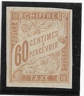 Colonies Générales Taxe N°24 - Neuf * Avec Charnière - TB - Taxe