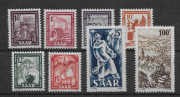 Sarre Poste N°255/262 - Neuf * Avec Charnière - TB - Unused Stamps