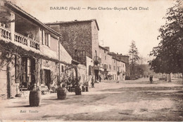 France (30 Gard) - Barjac - Place Charles-Guynet, Café Dival - Altri Comuni