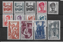 Sarre Poste N°107/120 - Neuf * Avec Charnière - TB - Unused Stamps
