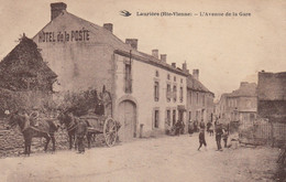 Laurière.  L'Avenue De La Gare - Lauriere