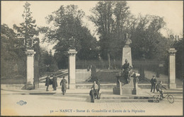 CPA - NANCY - Statue De Grandville Et Entrée De La Pépinière - Nancy