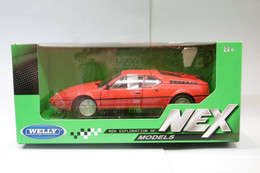 Welly Nex - BMW M1 Rouge Réf. 24098W Neuf 1/24 - Welly
