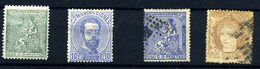 España Nº 113, 137, 133F, 121. Año 1870/73 - Unused Stamps