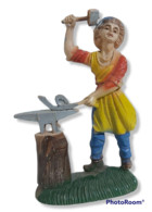 98804 Pastorello Presepe - Statuina In Plastica - Fabbro - Nacimientos - Pesebres