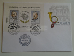 D184763   Hungary  - FDC  Cover - 1994   120 éves Az Egyetemes Postaegyesület -UPU - Lettres & Documents