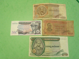 Classeur AA /ZAIRE / Lot De 4 Billets Dans L'état - Other - Africa