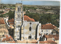 EN AVION AU DESSUS DE LECTOURE LA CATHEDRALE VUE AERIENNE LAPIE 1964 - Lectoure