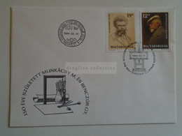 D184771   Hungary  - FDC  Cover -  1994 -  Munkácsy  -  Benczúr  Stamps - Briefe U. Dokumente