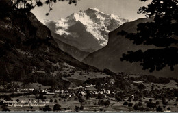 SUISSE INTERLAKEN BLICK V. KL. RUGEN AUF GSTEIG UND WILDERSWIL - Gsteig Bei Gstaad