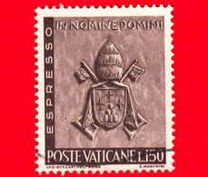 VATICANO - Usato - 1966 - Il Lavoro Dell'uomo - ESPRESSI - 150 L. • Stemma Di Paolo VI - Exprès