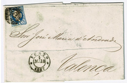 Portugal, 1857, # 12, Porto- Valença - Briefe U. Dokumente