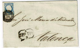 Portugal, 1857, # 12, Porto- Valença - Cartas & Documentos