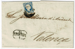 Portugal, 1857, # 12, Porto- Valença - Covers & Documents