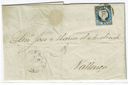 Portugal, 1857, # 12, Viana Do Castelo-Valença - Briefe U. Dokumente