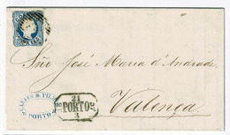 Portugal, 1857, # 12, Porto- Valença - Lettres & Documents