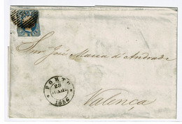 Portugal, 1856, # 11, Porto-Valença - Storia Postale