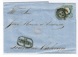 Portugal, 1857, # 12, Porto-Valença - Cartas & Documentos