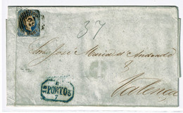 Portugal, 1855, # 6, Porto-Valença - Cartas & Documentos