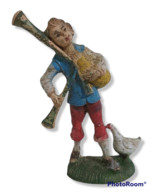 95297 Pastorello Presepe - Statuina In Plastica - Musicante - Christmas Cribs