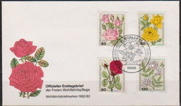 Berlin FDC 1982 Nr.680 - 683 Wohlfahrt Gartenrosen   ( D 4718 )günstige Versandkosten - 1981-1990