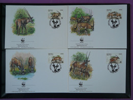 FDC (x4) Oryx WWF 1996 Erythrée Ref 101175 - Erythrée