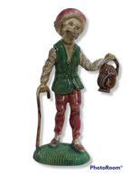 95282 Pastorello Presepe - Statuina In Plastica - Viandante Con Lanterna - Nacimientos - Pesebres