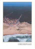 CARCANS PLAGE LA PLAGE OCEANE AU FOND LE LAC DU MAUBUISSON VUE AERIENNE 1994 - Carcans