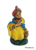 13037 Pastorello Presepe - Statuina In Plastica - Re Magio - Christmas Cribs