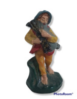 74316 Pastorello Presepe - Statuina In Plastica - Musicante Con Zampogna - Crèches De Noël