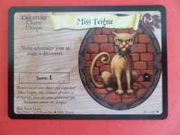 Harry Potter Trading Card Game 29/116 - 2001 Wizards  Ill. Lewis  - Miss Teigne - Chatte Nunique - Harry Potter