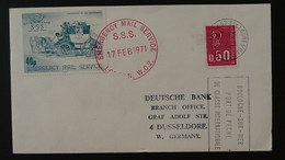 Lettre Grève Postale 1971 Vignette Emergency Mail Service Oblit. Boulogne Sur Mer 62 Pas De Calais Ref 101270 - Dokumente