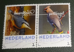 Nederland - NVPH - 3013 - Vogels - 2017 - Persoonlijk Gebruikt - Cancelled - Vogels - Paar - Boomklever - Pestvogel - Francobolli Personalizzati