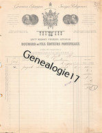 75 26278 PARIS SEINE 1877 Gravure Estampes BOUMARD ET FILS Editeurs Pontificaux Succ CHARLES LETAILLE  Rue Garanciere ( - 1800 – 1899