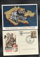 DR 2 X GA / Hitler Einverleibung Sudetenland / WHW Wiesbaden - Militaria