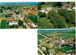 Lot 3 Cpm - 21 - BELLENEUVE - Vue Aérienne - Château - - Andere Gemeenten