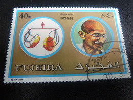 Fujeira - Mahatma Gandhi (1869-1948) Dirigeant Politique - 40 Dh - Postage - Multicolore - Oblitéré - Année 1971 - - Mahatma Gandhi
