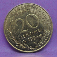 20 Centimes Marianne 1994 Abeille - TTB - Ancienne Pièce De Monnaie Collection Française - N22890 - E. 20 Centimes