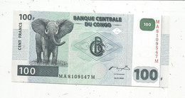 Billet, Banque Centrale Du CONGO ,04.01.2000 , 100 , Cent FRANCS , 2 Scans - Democratic Republic Of The Congo & Zaire