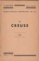 CREUSE. MARQUES POSTALES . 1700-1876. P.LEJEUNE. ALENCON 1957. 52p. - France