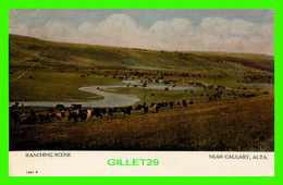 CALGARY, ALBERTA - RANCHING SCENE - TRAVEL IN 1908 - WARWICK BRO'S & RUTTER LIMITED - - Calgary