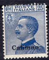 Egeo - Calino (Calimno) 25 Centesimi * MH - Ägäis (Calino)