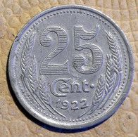 CHAMBRE DE COMMERCE D'EURE ET LOIR - PIECE DE 25 CENTIMES 1922 - Monétaires / De Nécessité