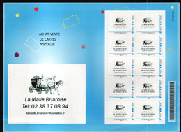 Feuille Complète De 10 Timbres " La Malle Briaroise" Montimbramoi - Personalized Stamps (MonTimbraMoi)