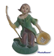 33908 Pastorello Presepe - Statuina In Plastica - Mendicante - Kerstkribben