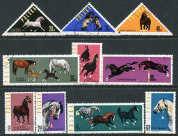 POLAND 1963 Horses Used.  Michel 1447-56 - Used Stamps