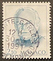 MCO1705U - Prince Rainier III - 2.10 F Used Stamp - Monaco - 1990 - Usados